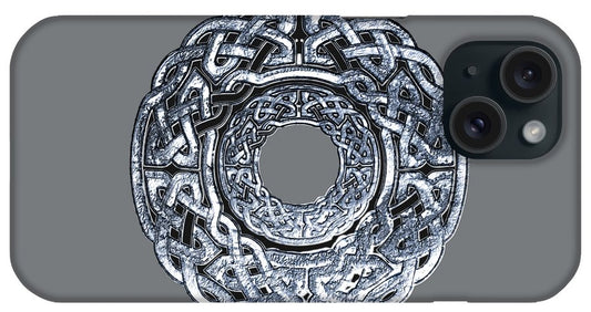 Silver Celtic Knot Circle - Phone Case