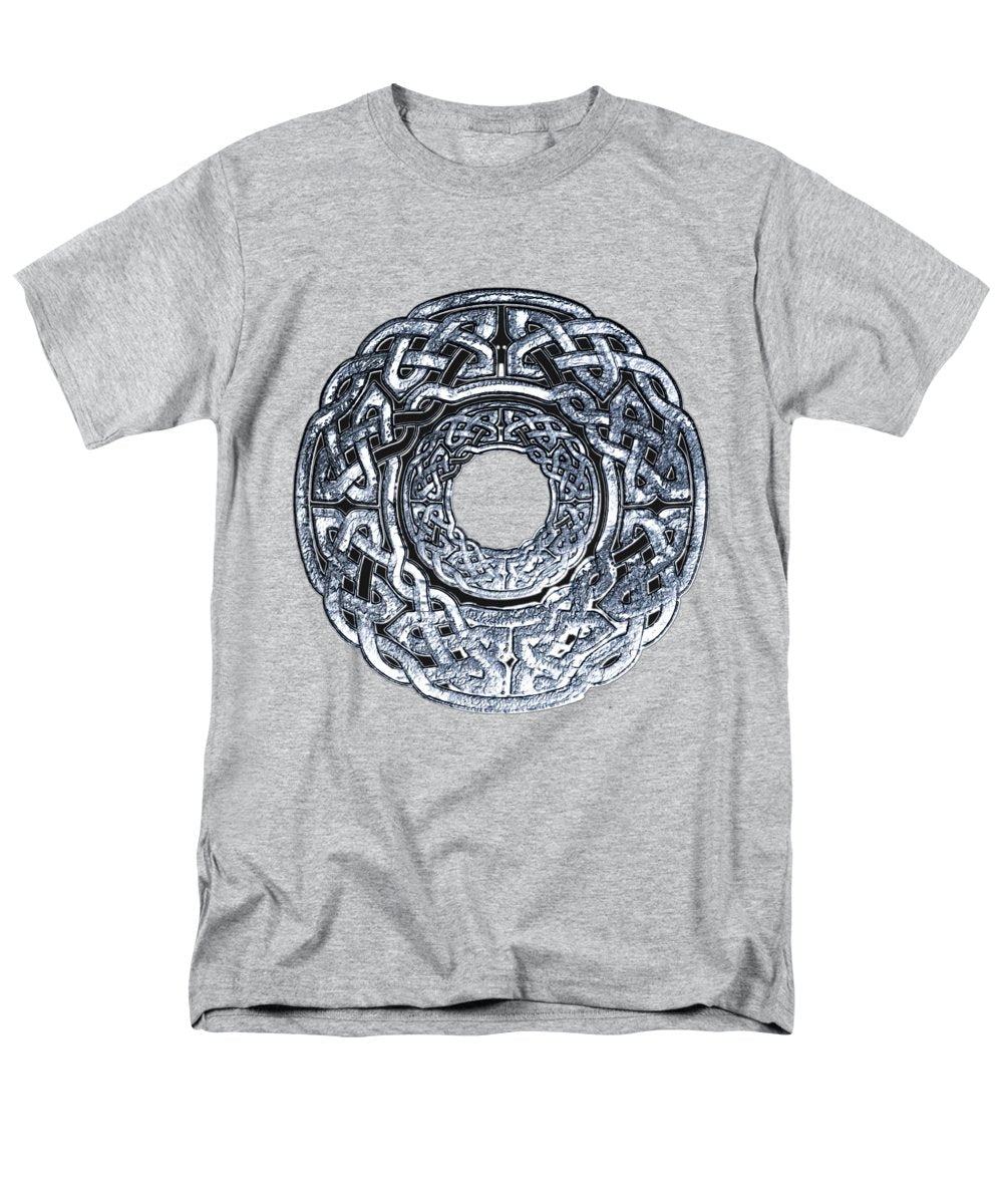 Silver Celtic Knot Circle - Men's T-Shirt  (Regular Fit)
