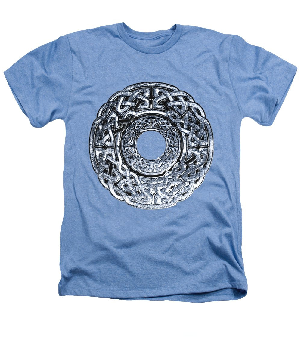 Silver Celtic Knot Circle - Heathers T-Shirt