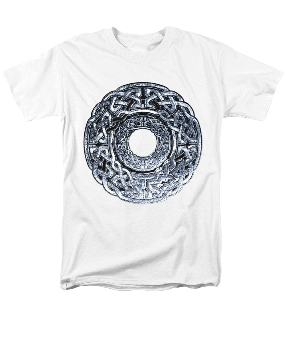 Silver Celtic Knot Circle - Men's T-Shirt  (Regular Fit)