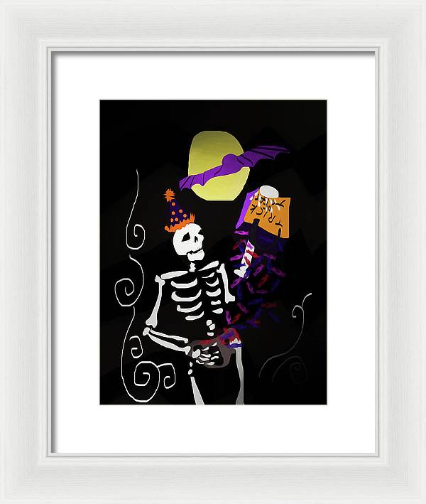 Skeleton Candy - Framed Print