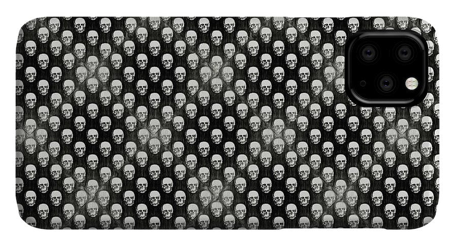 Sketchy Skulls Pattern - Phone Case