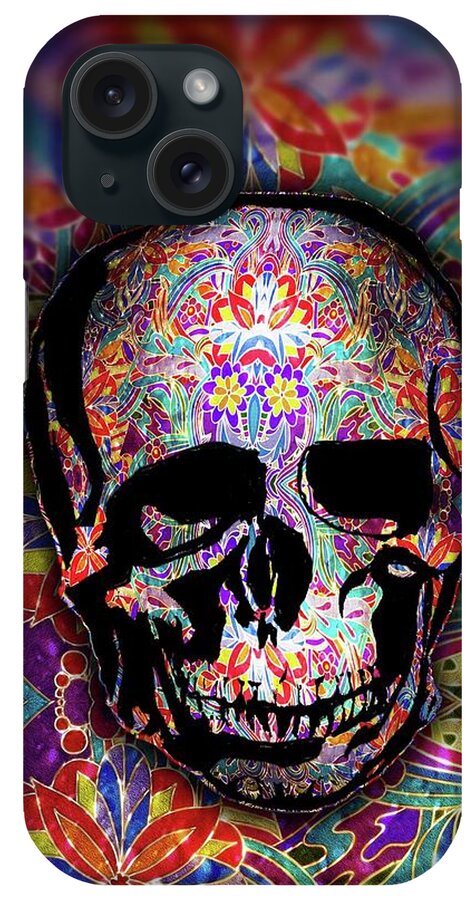 Skull With Sparkle Pattern - Phone Case