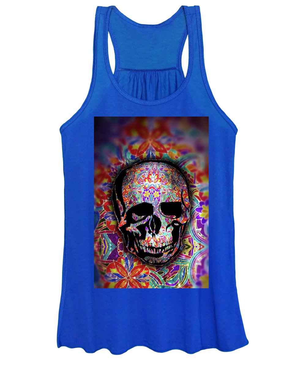 Skull With Sparkle Pattern - Women's Tank Top