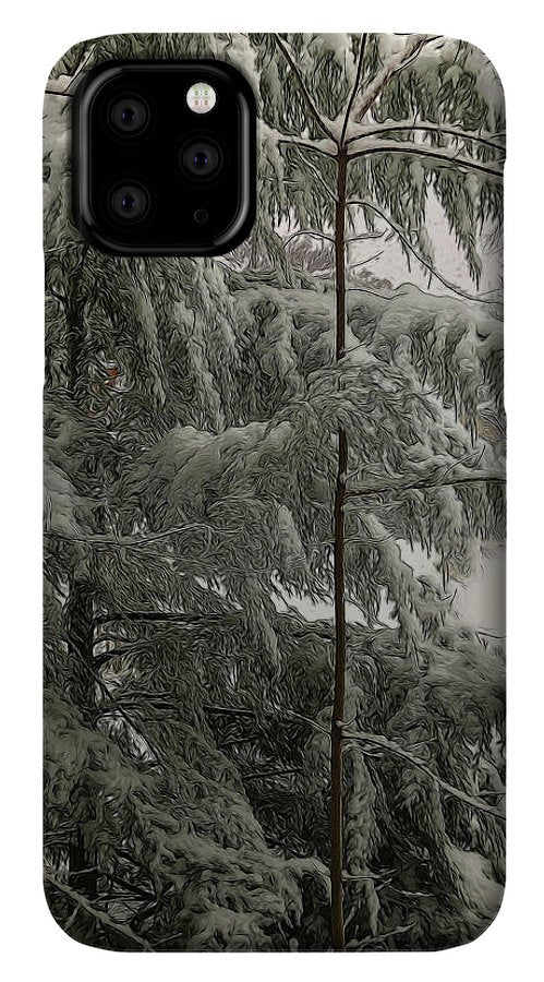 Snow Covered Pine Tree - Phone Case