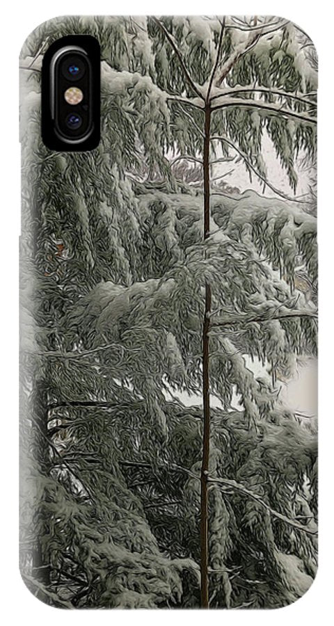 Snow Covered Pine Tree - Phone Case