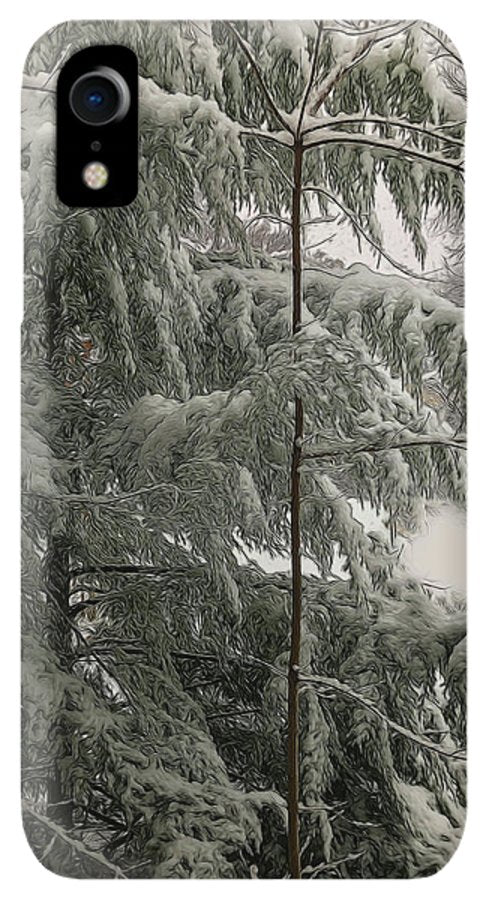 Snow Covered Pine Tree - Phone Case
