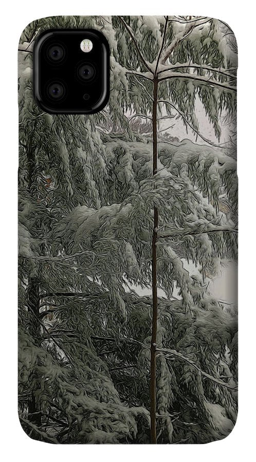 Snow Covered Pine Tree - Phone Case
