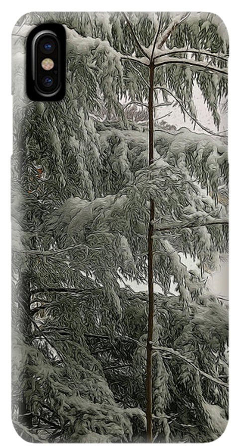Snow Covered Pine Tree - Phone Case