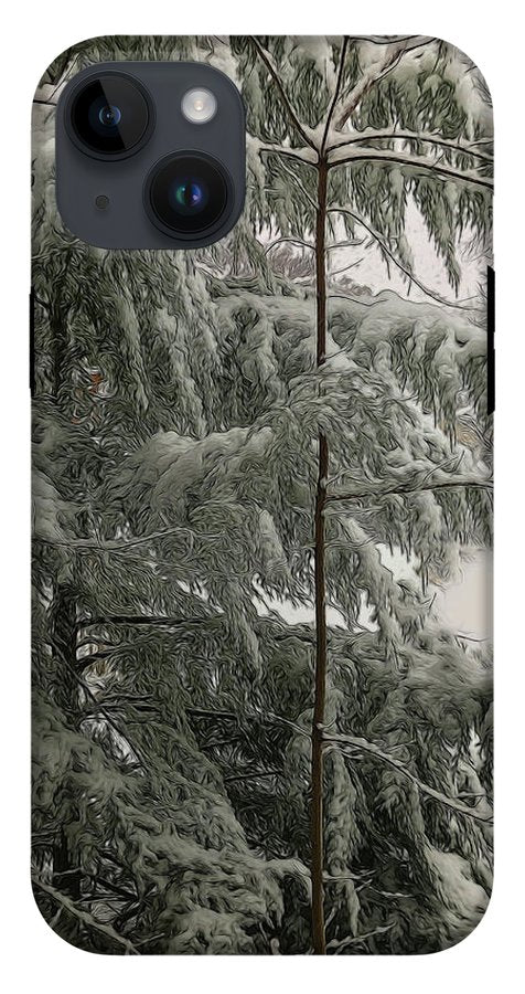 Snow Covered Pine Tree - Phone Case