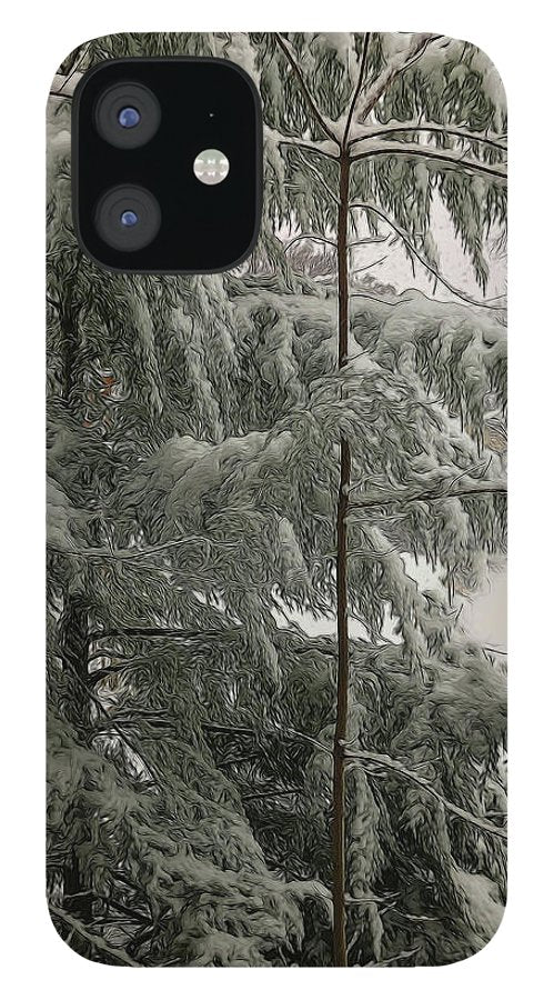Snow Covered Pine Tree - Phone Case