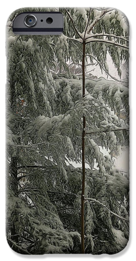 Snow Covered Pine Tree - Phone Case