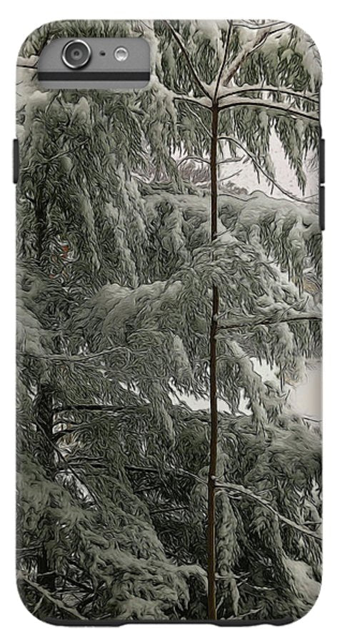 Snow Covered Pine Tree - Phone Case