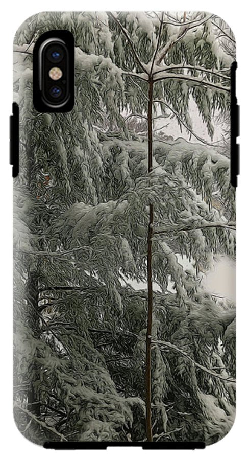 Snow Covered Pine Tree - Phone Case