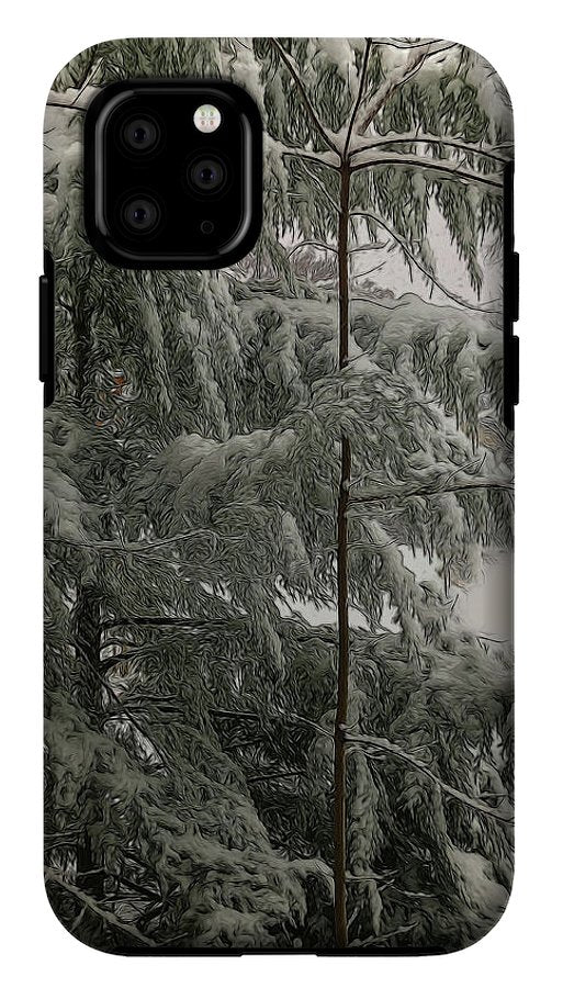 Snow Covered Pine Tree - Phone Case