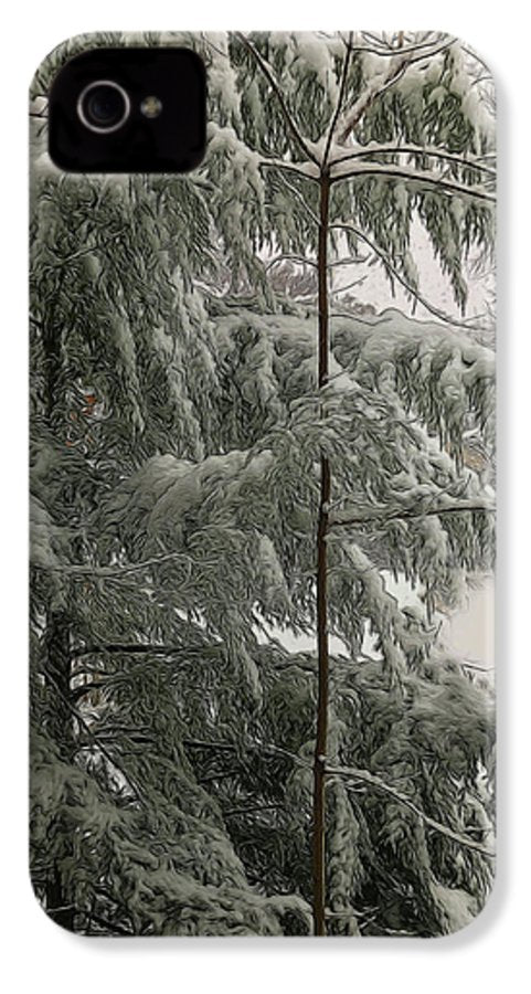 Snow Covered Pine Tree - Phone Case