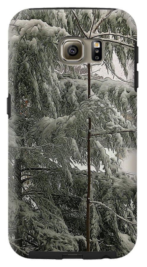 Snow Covered Pine Tree - Phone Case