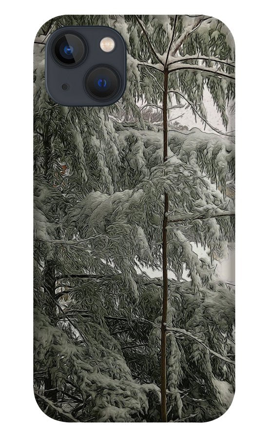 Snow Covered Pine Tree - Phone Case