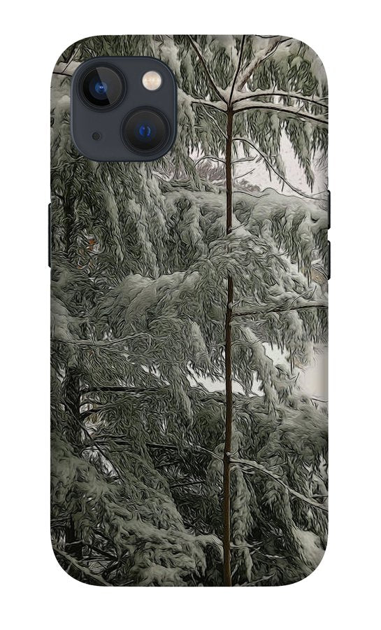 Snow Covered Pine Tree - Phone Case