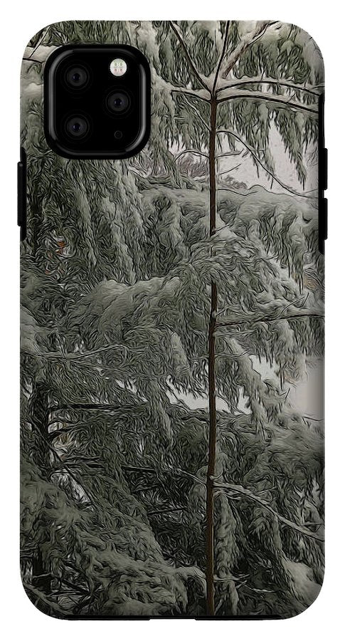 Snow Covered Pine Tree - Phone Case