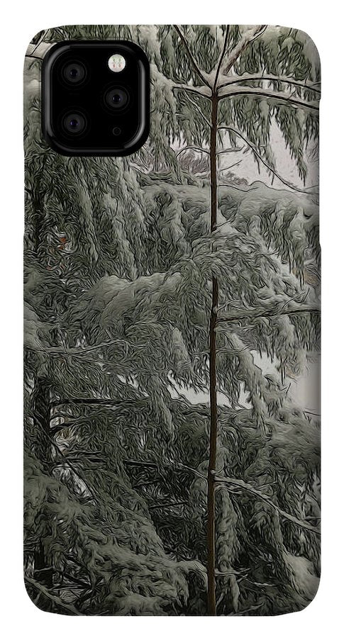 Snow Covered Pine Tree - Phone Case