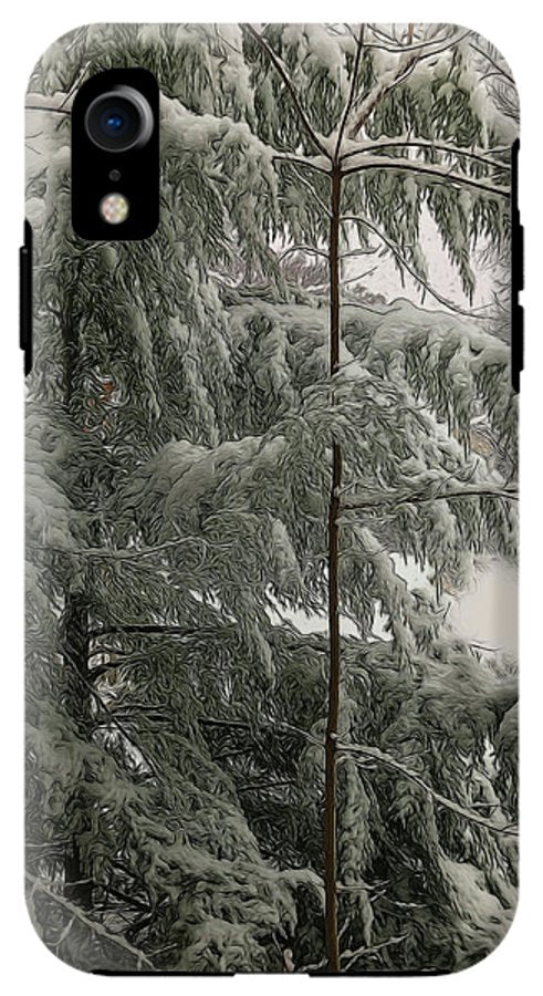 Snow Covered Pine Tree - Phone Case
