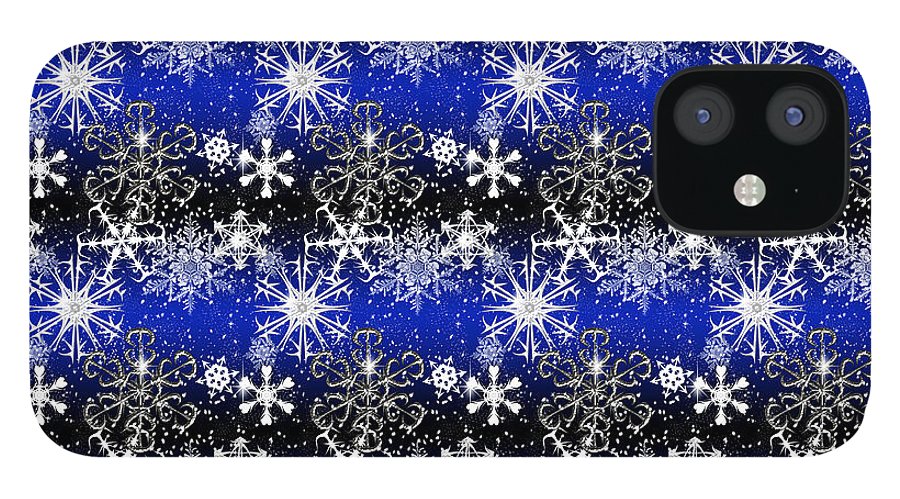 Snowflakes At Night - Phone Case