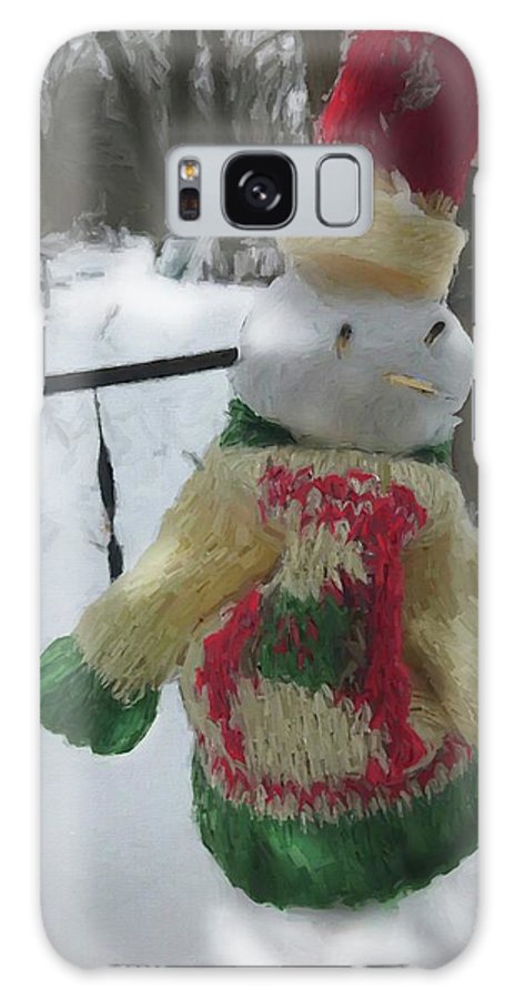 Snowman At My Table In A Sweater - Phone Case