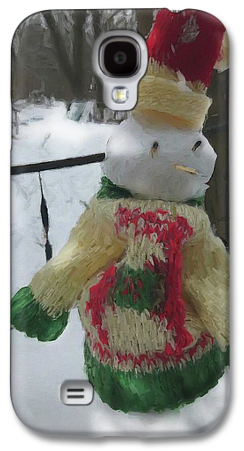 Snowman At My Table In A Sweater - Phone Case