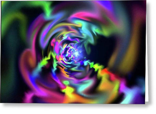 Soft Blend Color Swirl - Greeting Card