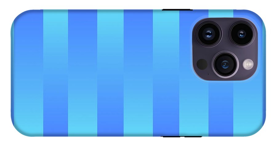 Soft Blue Stripes - Phone Case