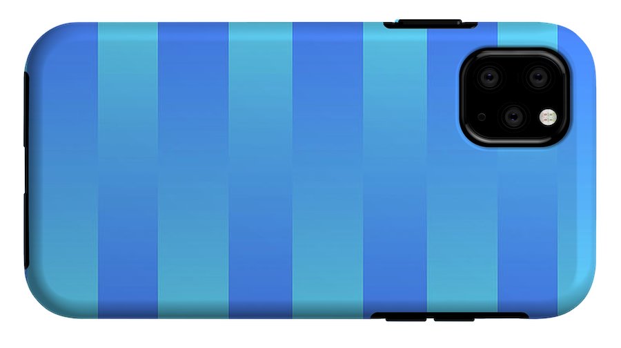 Soft Blue Stripes - Phone Case