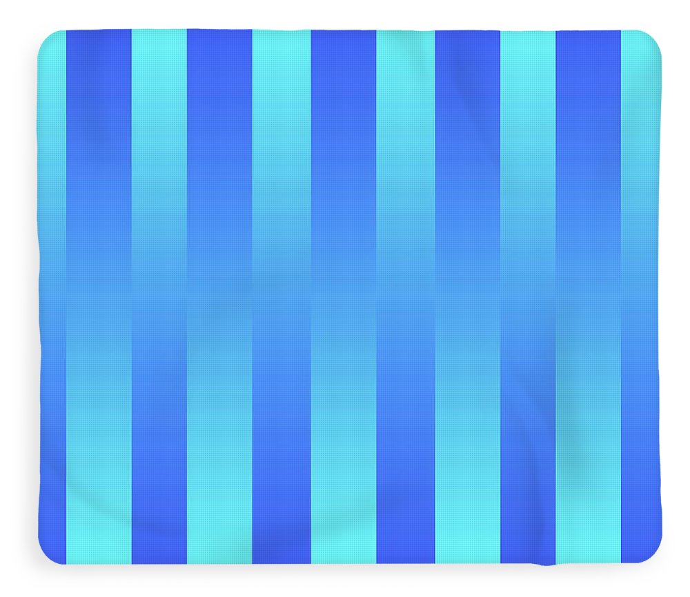 Soft Blue Stripes - Blanket