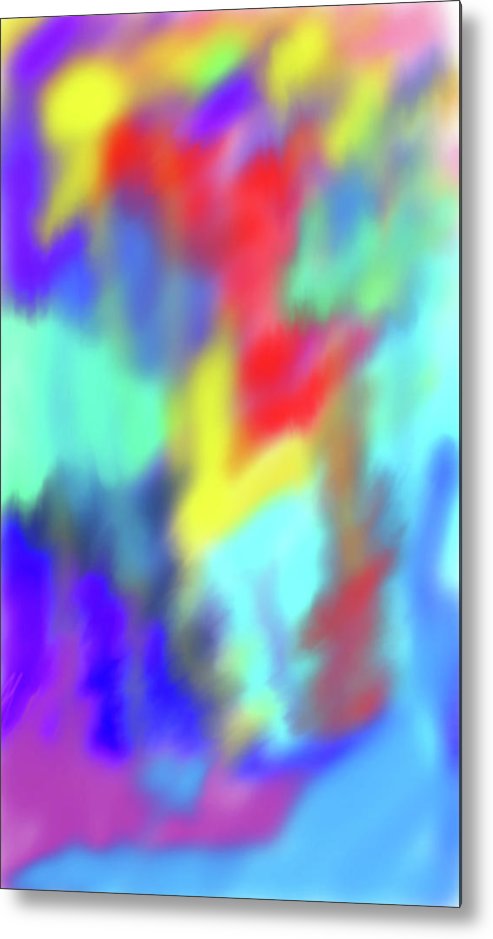 Soft Color Blend - Metal Print