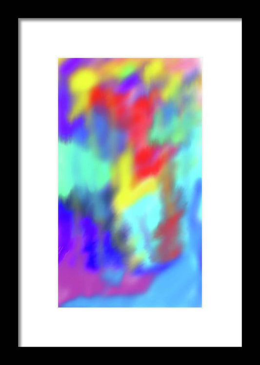 Soft Color Blend - Framed Print