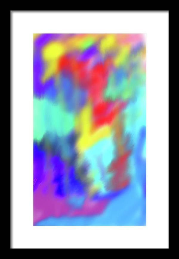 Soft Color Blend - Framed Print