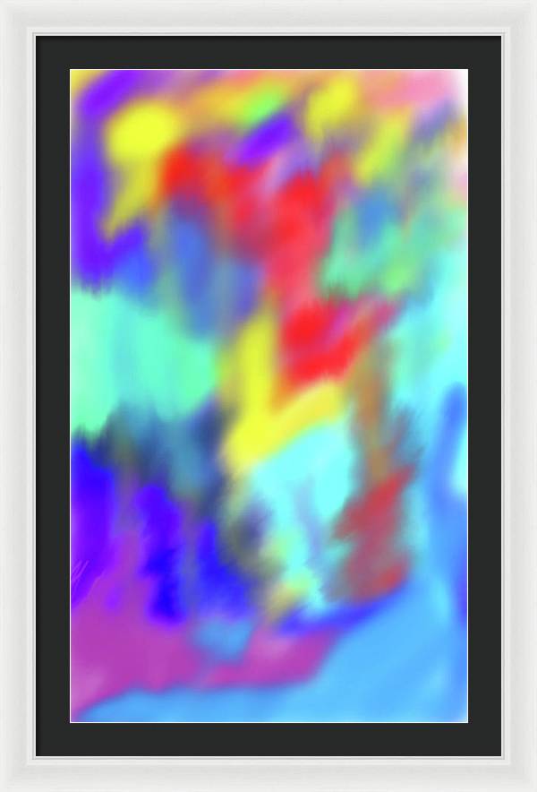 Soft Color Blend - Framed Print