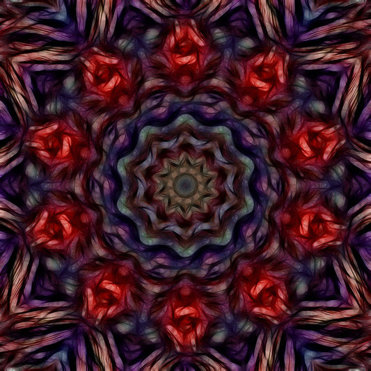 Soft Pink Purple Kaleidoscope Digital Image Download