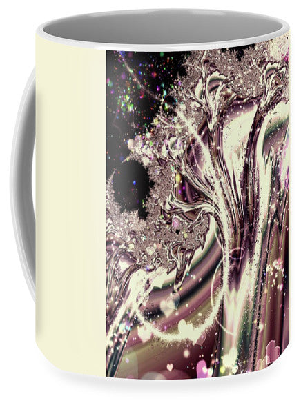 Sometimes I can See Your Soul Liquid Silver Fractal - Mug