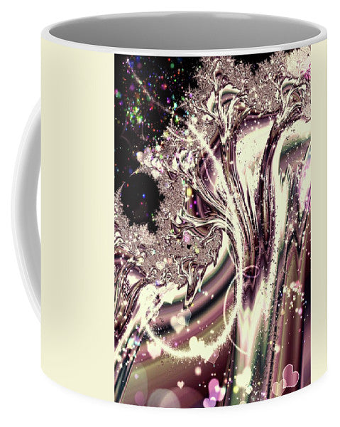 Sometimes I can See Your Soul Liquid Silver Fractal - Mug