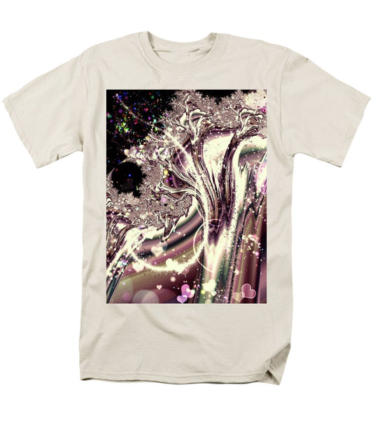Sometimes I can See Your Soul Liquid Silver Fractal - Men's T-Shirt  (Regular Fit)