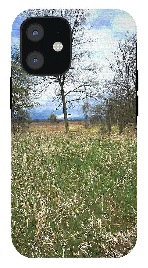 Spring Prairie Grass Landscape - Phone Case