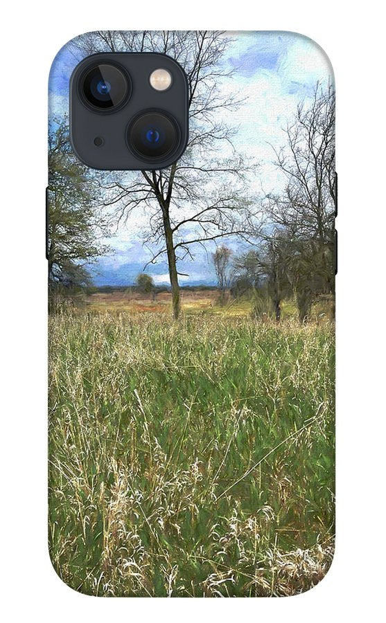 Spring Prairie Grass Landscape - Phone Case