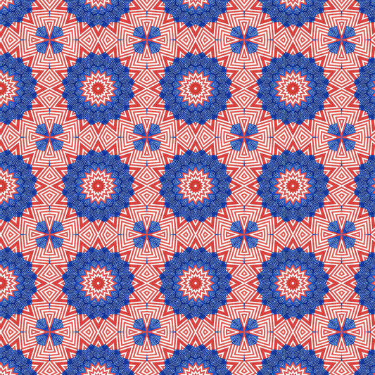 Stars and Stripes Kaleidoscope Digital Image Download