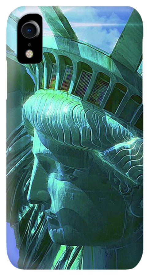 Statue of Liberty Graphic In The Sun - Phone Case