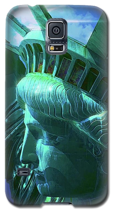 Statue of Liberty Graphic In The Sun - Phone Case