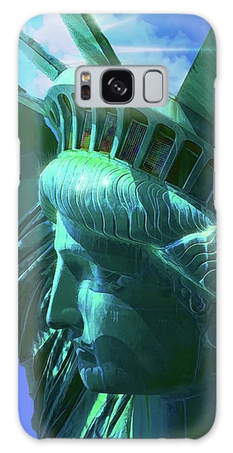 Statue of Liberty Graphic In The Sun - Phone Case