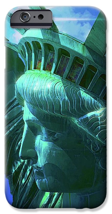 Statue of Liberty Graphic In The Sun - Phone Case