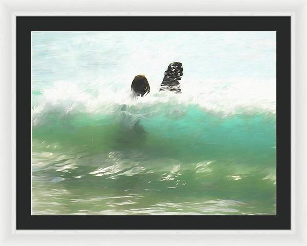 Still Taller Than The Waves - Framed Print
