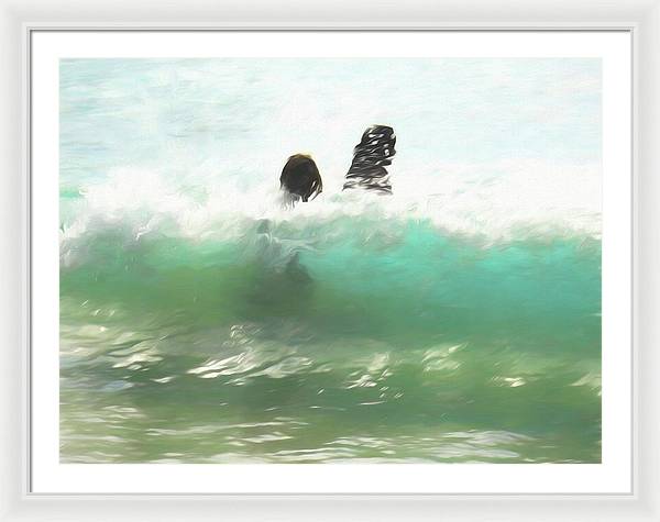 Still Taller Than The Waves - Framed Print